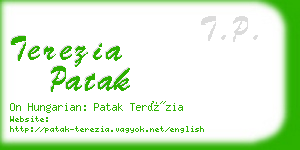 terezia patak business card